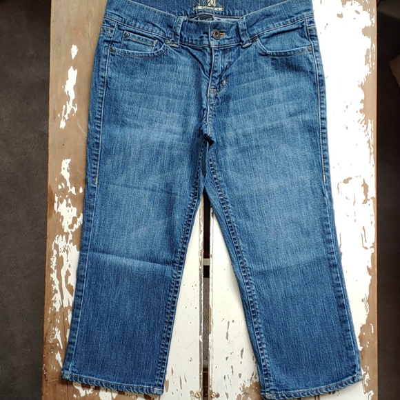 NY&C Platinum Cropped Jeans In Dark Indigo Wash - Picture 8 of 8